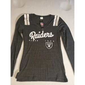 Las Vegas Raiders Women's Long Sleeve NFL Team Apparel Sz M NWT